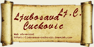 Ljubosava Čučković vizit kartica